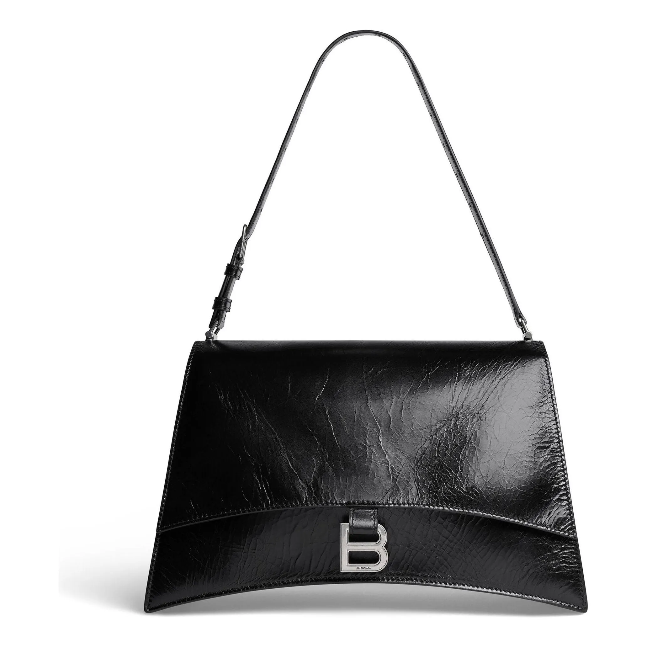 (WMNS) Balenciaga Crush Medium Sling Bag 'Black' 7654662AAR21000 sold by KicksCrew