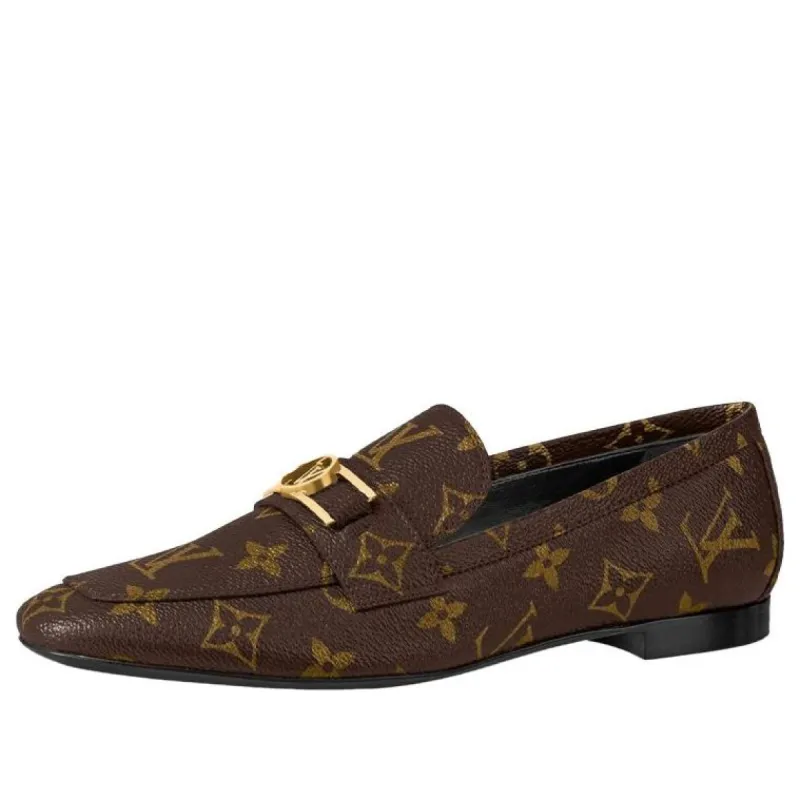 (WMNS) LOUIS VUITTON LV Upper Case Flat Loafers 'Brown Monogram' 1A86NP sold by KicksCrew