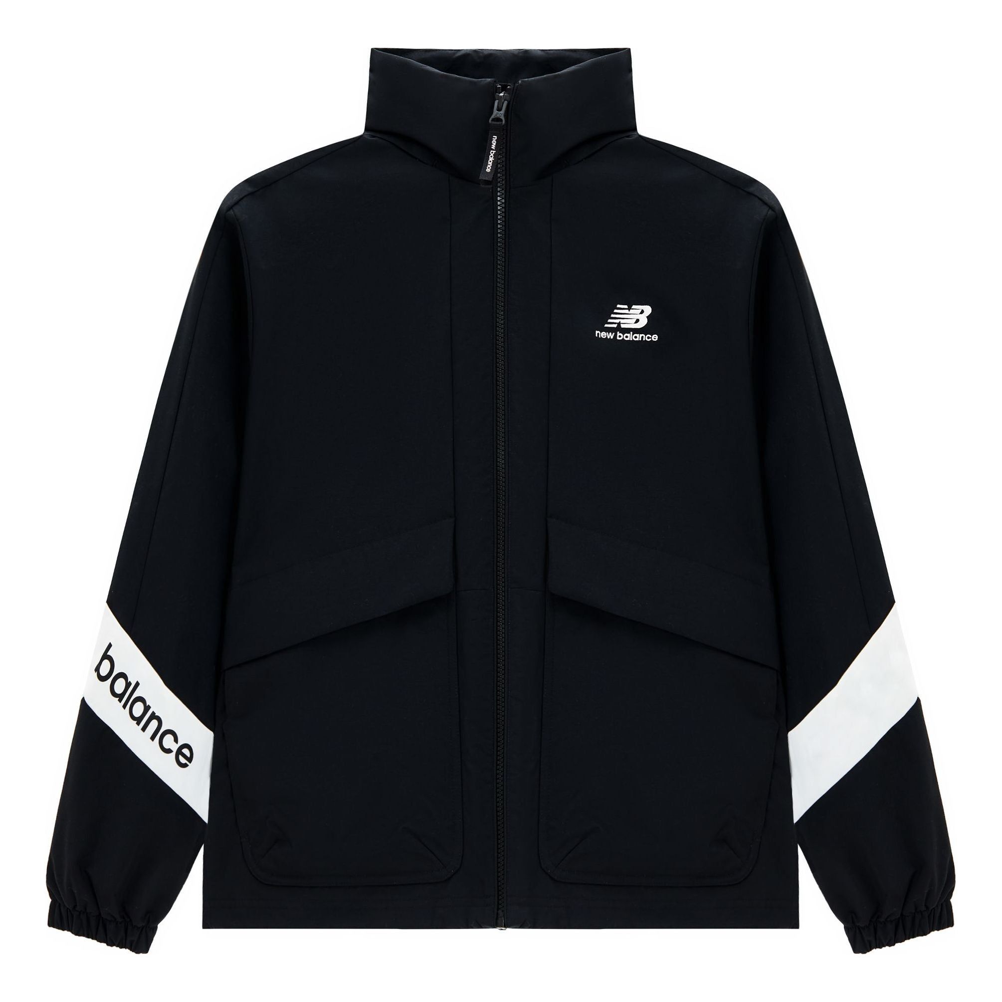 New Balance Lifestyle Jacket 'Black White' 5AD12103-BK sold by KicksCrew