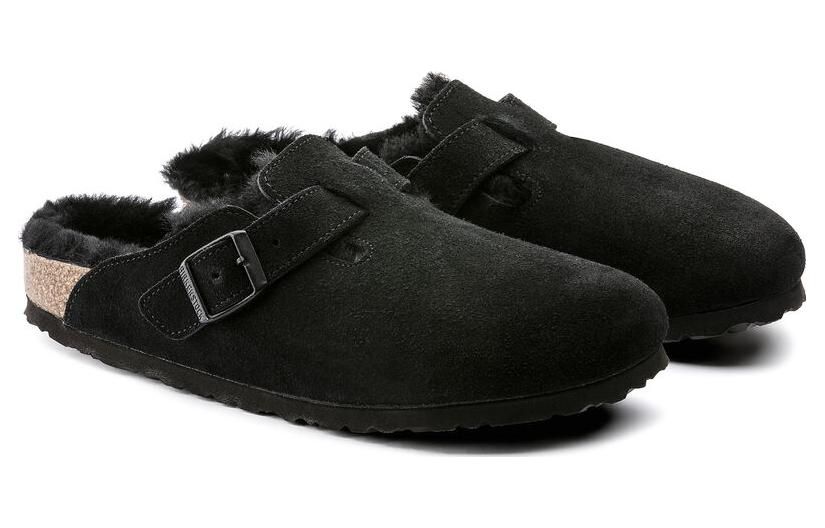 Birkenstock Boston Shearling Narrow 'Suede Black' 0259883 sold by KicksCrew product image thumbnail 3