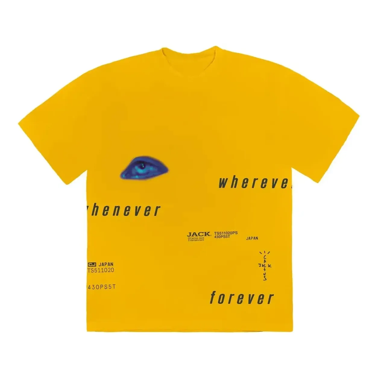 Travis Scott Digital Eye I T-shirt 'Yellow' CJPSSS36GOLD sold by KicksCrew