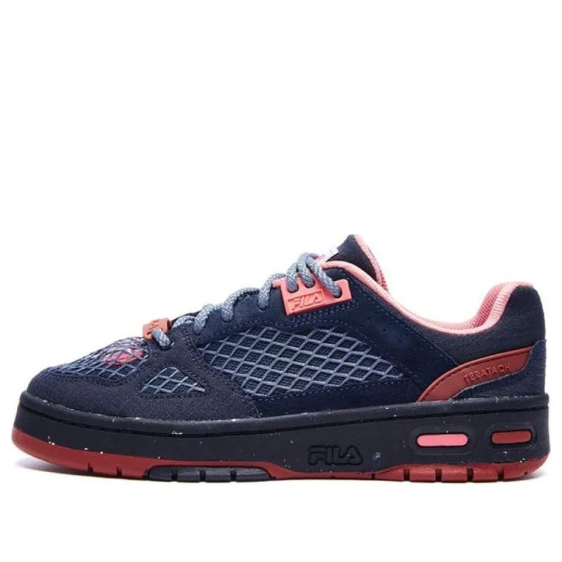 (WMNS) FILA FUSION x Marcelo Burlon Teratach Low Shoes 'Navy Red' T12W229104FFB sold by KicksCrew