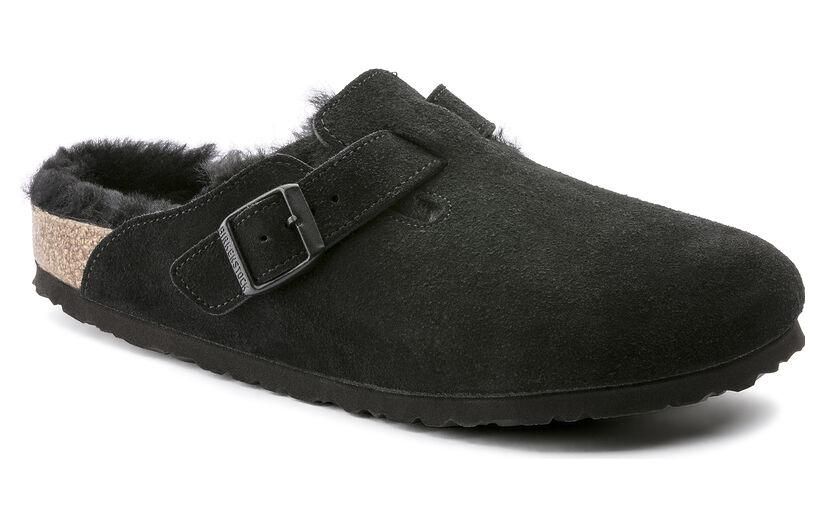 Birkenstock Boston Shearling Narrow 'Suede Black' 0259883 sold by KicksCrew product image thumbnail 2