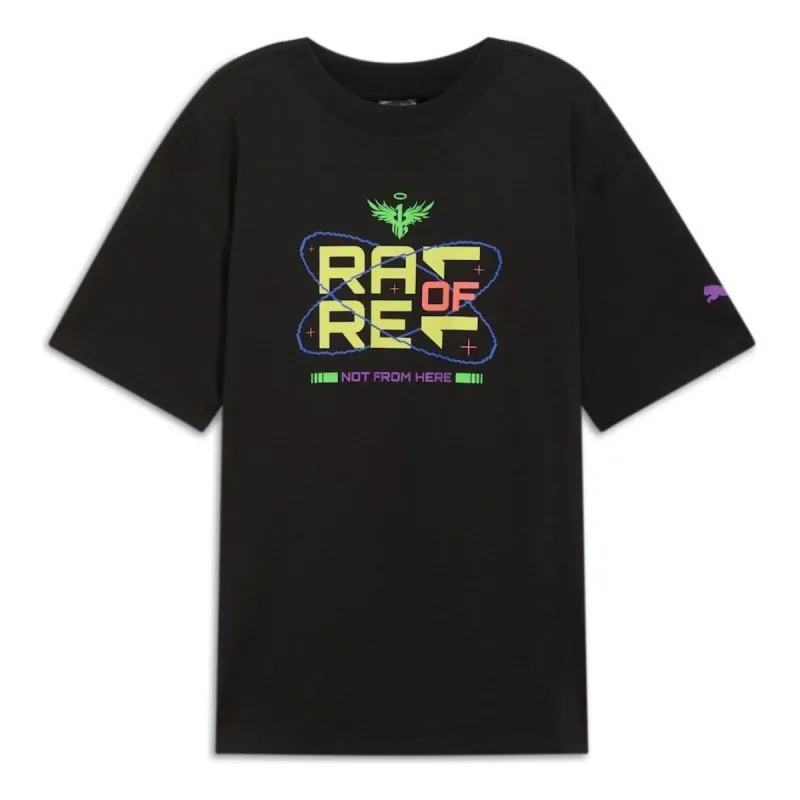 PUMA x MELO SPARK Basketball T-shirt 'Black' 627742-01 sold by KicksCrew