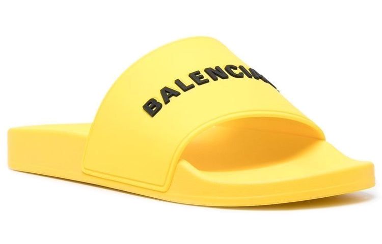 Balenciaga Pool Slides 'Yellow Black' 565826W1S807010 sold by KicksCrew product image thumbnail 2
