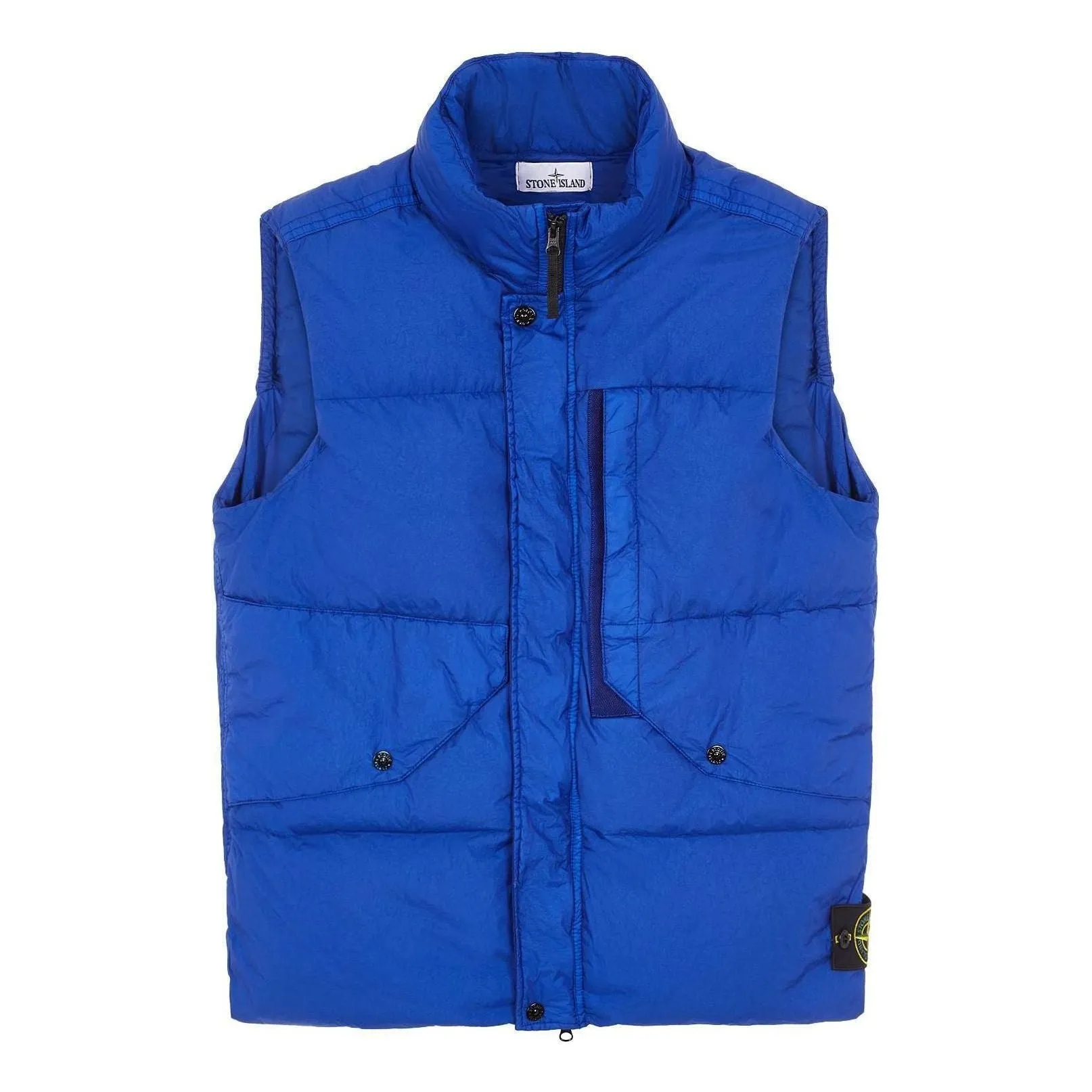 STONE ISLAND Crinkle Reps Down Vest 'Blue' 7915G0423-V0022 sold by KicksCrew