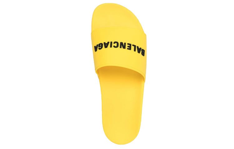 Balenciaga Pool Slides 'Yellow Black' 565826W1S807010 sold by KicksCrew product image thumbnail 4