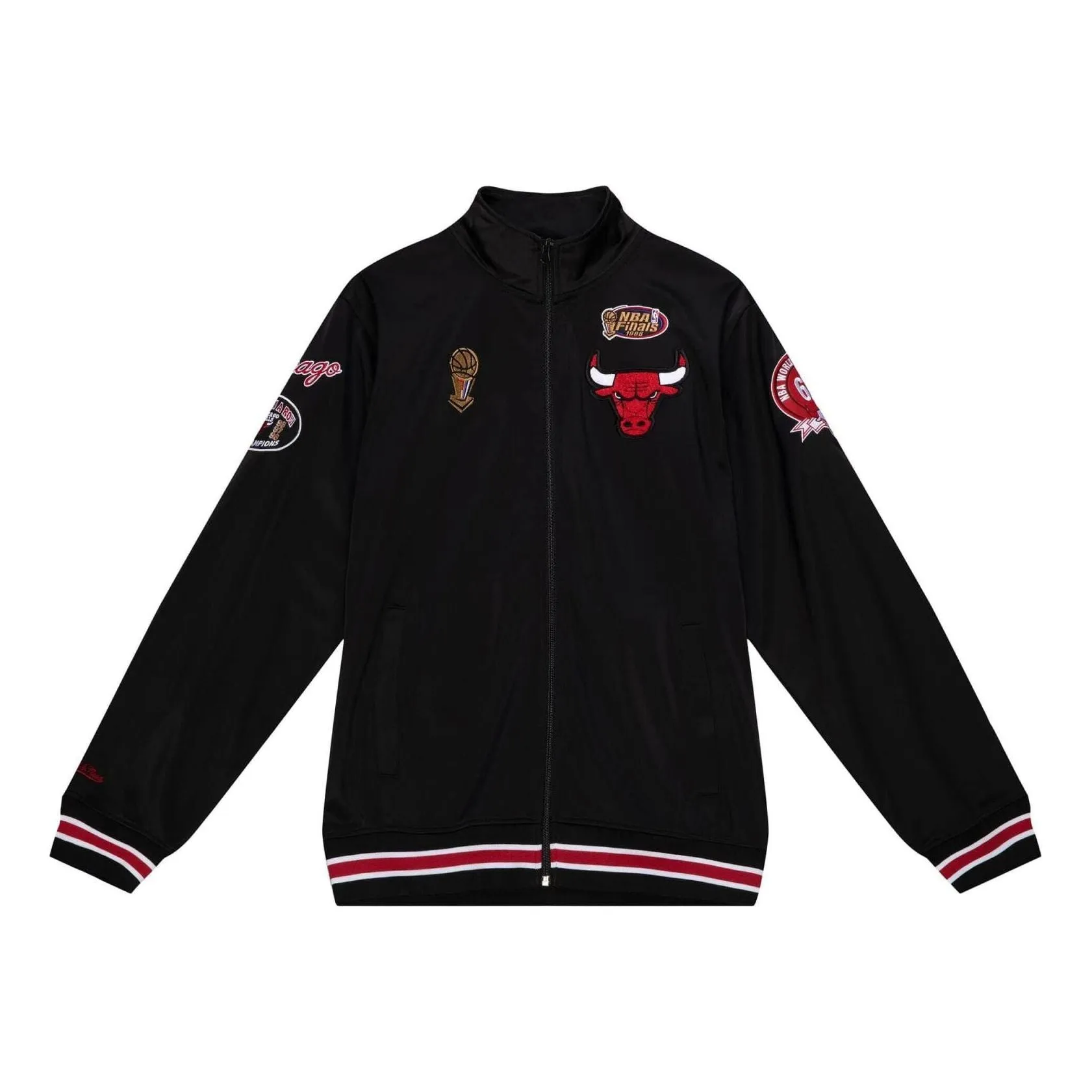Mitchell & Ness x NBA Chicago Bulls Champ City Track Jacket 'Black' OJZP3238-CBUYYPPPBLCK sold by KicksCrew