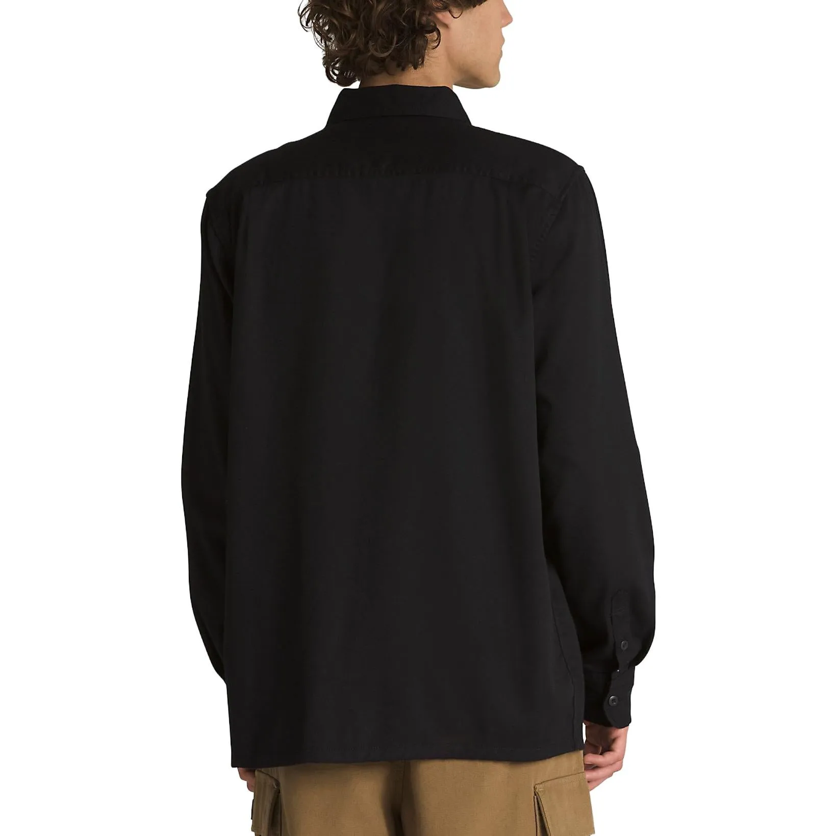 Vans Sparwood Long Sleeve Buttondown Shirt 'Black' VN000AARBLK sold by KicksCrew product image thumbnail 4