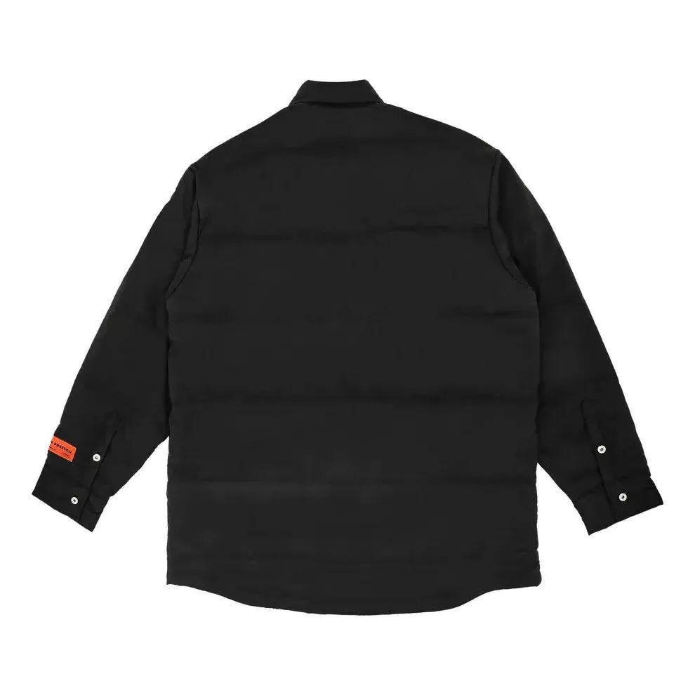 HERON PRESTON Quilted Nylon Shirt 'Black' HMEA072F21FAB0011000 sold by KicksCrew product image thumbnail 2