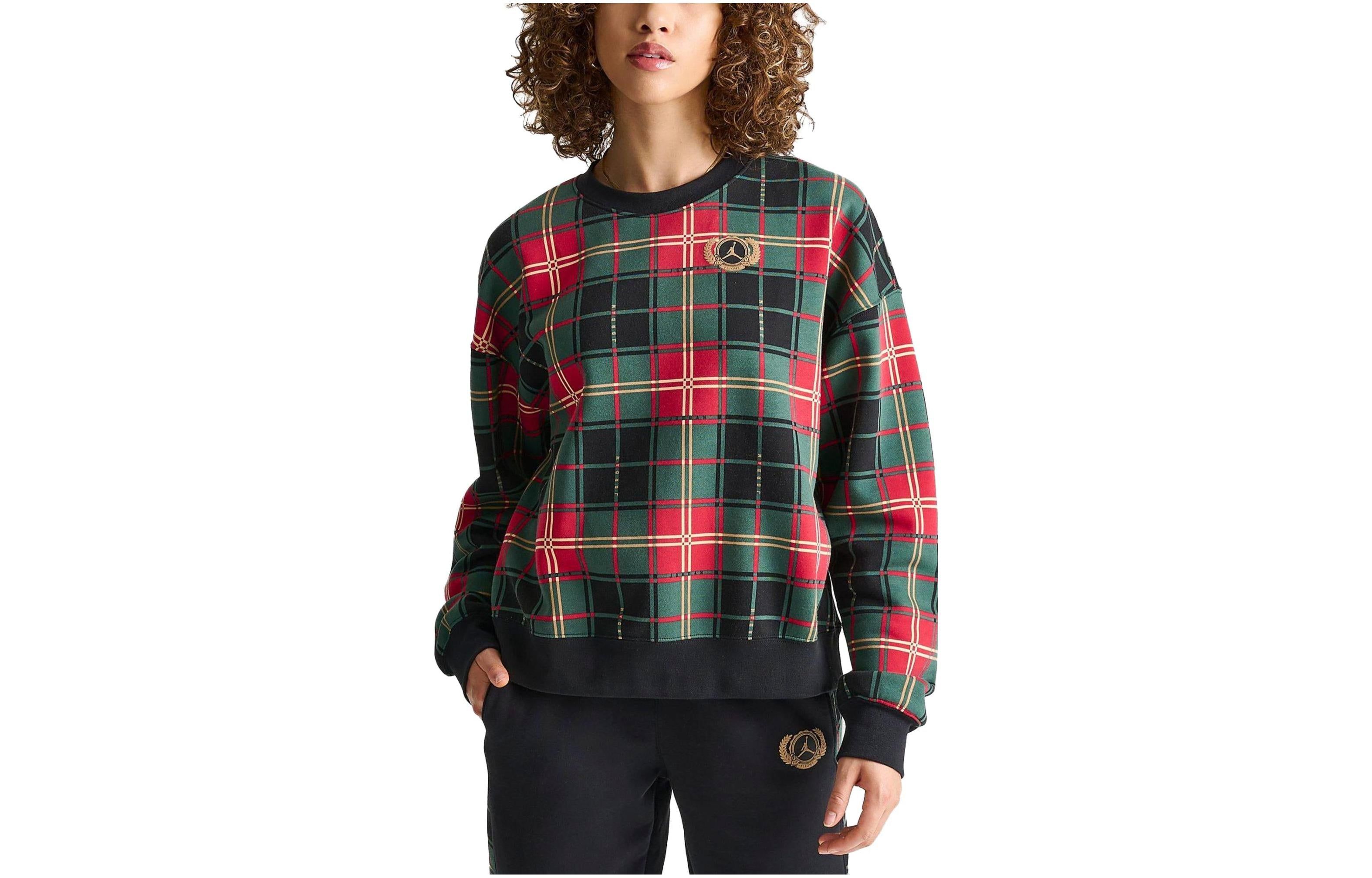 (WMNS) Air Jordan Brooklyn Fleece Crew 'Green Red' DV1996-010 sold by KicksCrew product image thumbnail 2