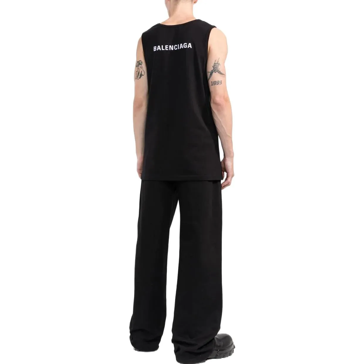 Balenciaga Loose Tank Top 'Black' 697880TMVM31070 sold by KicksCrew product image thumbnail 3