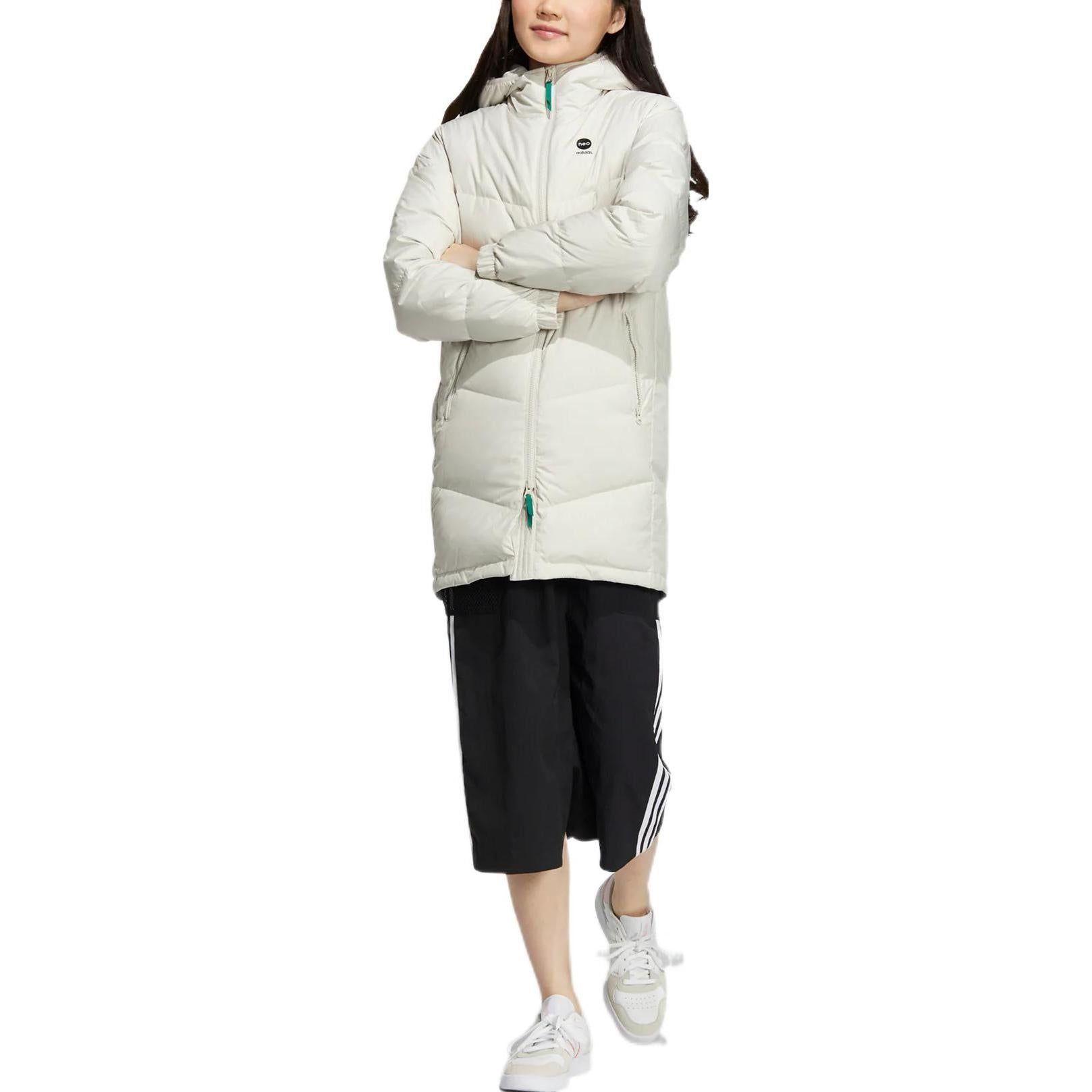 Adidas Neo Essentails Down Jackets 'White' HN4788 sold by KicksCrew product image thumbnail 4