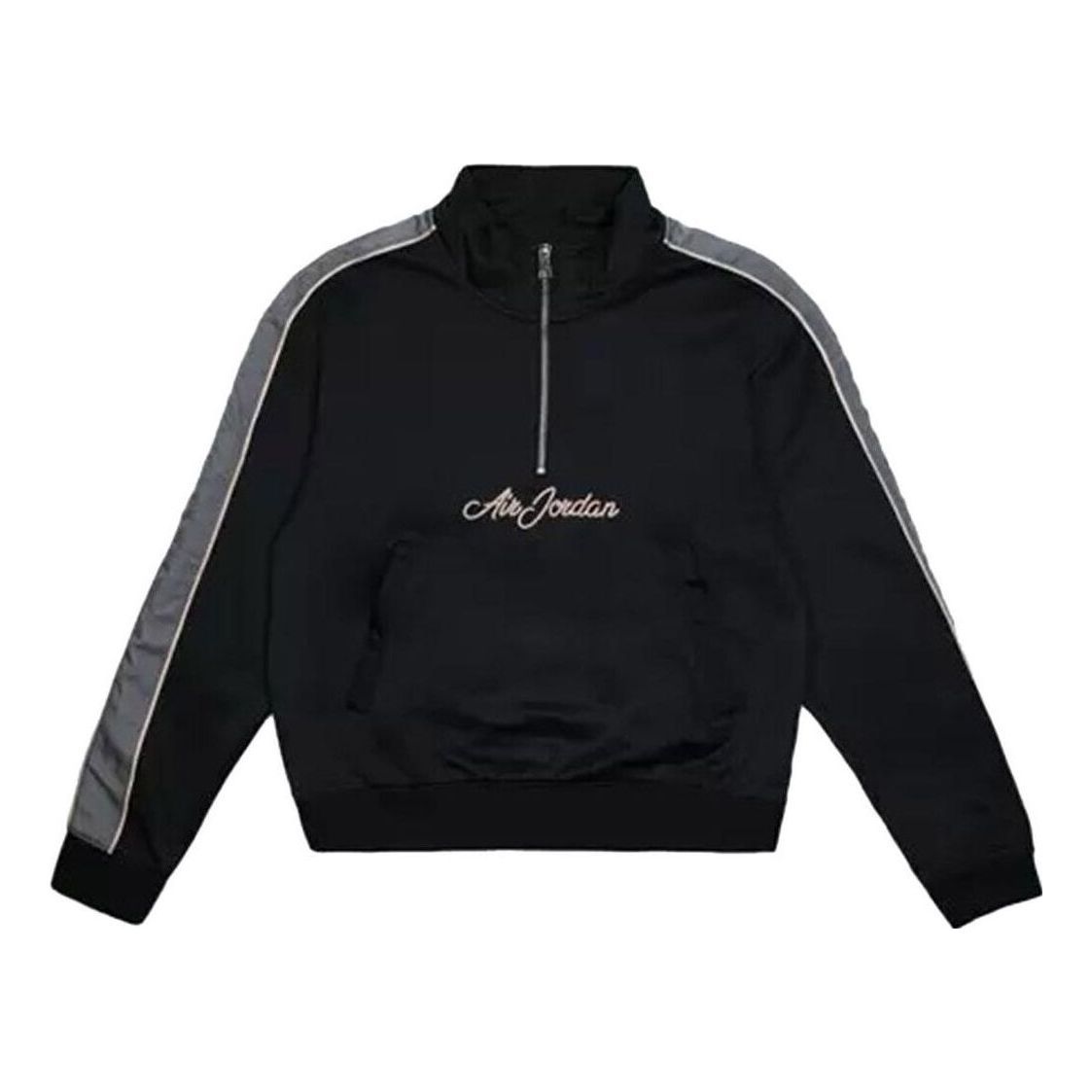 Air Jordan Remastered Half Zip Jacket Pullover 'Black Smoke Grey' CJ0268-010 sold by KicksCrew