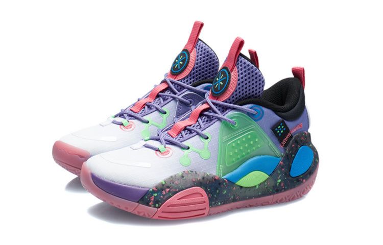 (GS) Li-Ning Wade All City 9 V1.5 Mid 'Purple Green' YKBR044-5 sold by KicksCrew product image thumbnail 3