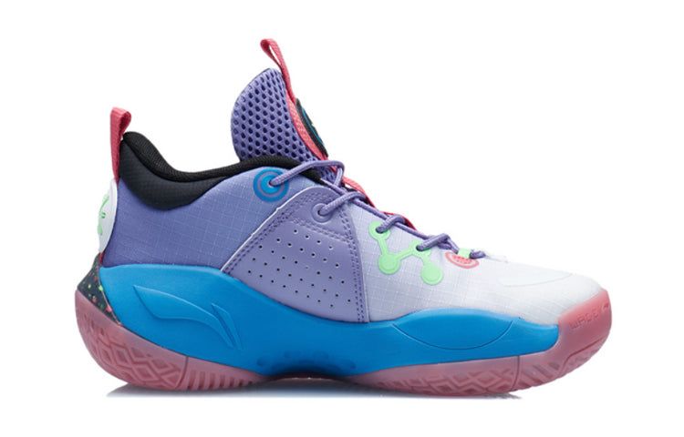 (GS) Li-Ning Wade All City 9 V1.5 Mid 'Purple Green' YKBR044-5 sold by KicksCrew product image thumbnail 2