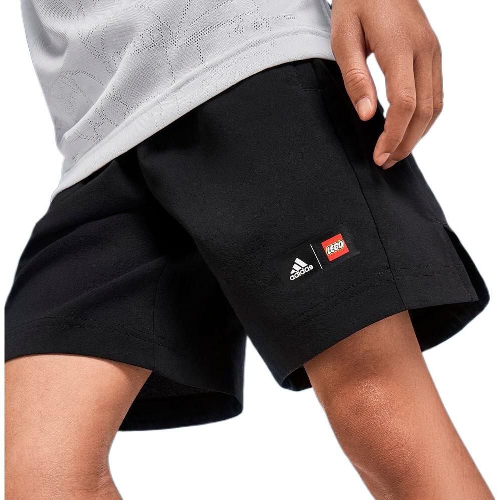 (PS) Adidas x LEGO Play Woven Shorts 'Black' H65322 sold by KicksCrew product image thumbnail 3