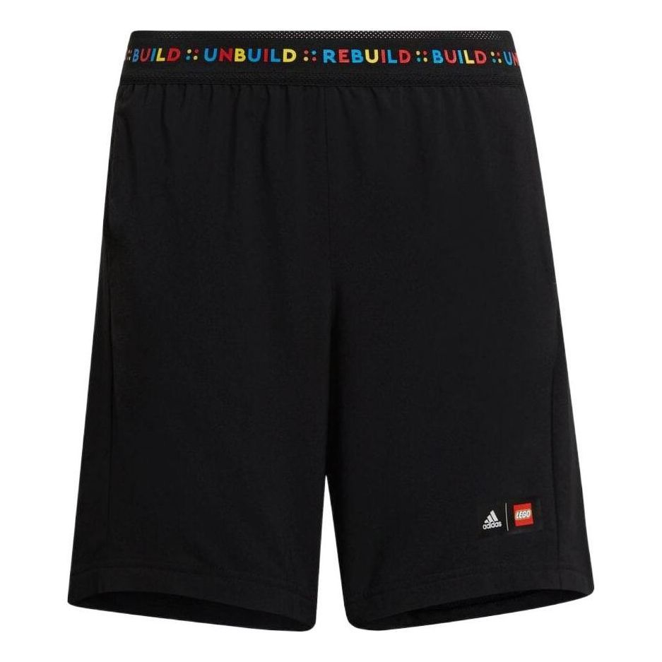 (PS) Adidas x LEGO Play Woven Shorts 'Black' H65322 sold by KicksCrew