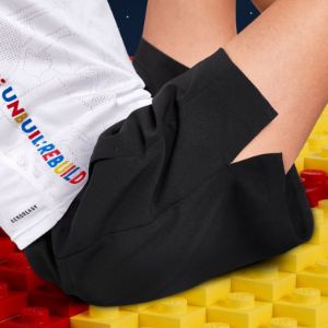 (PS) Adidas x LEGO Play Woven Shorts 'Black' H65322 sold by KicksCrew