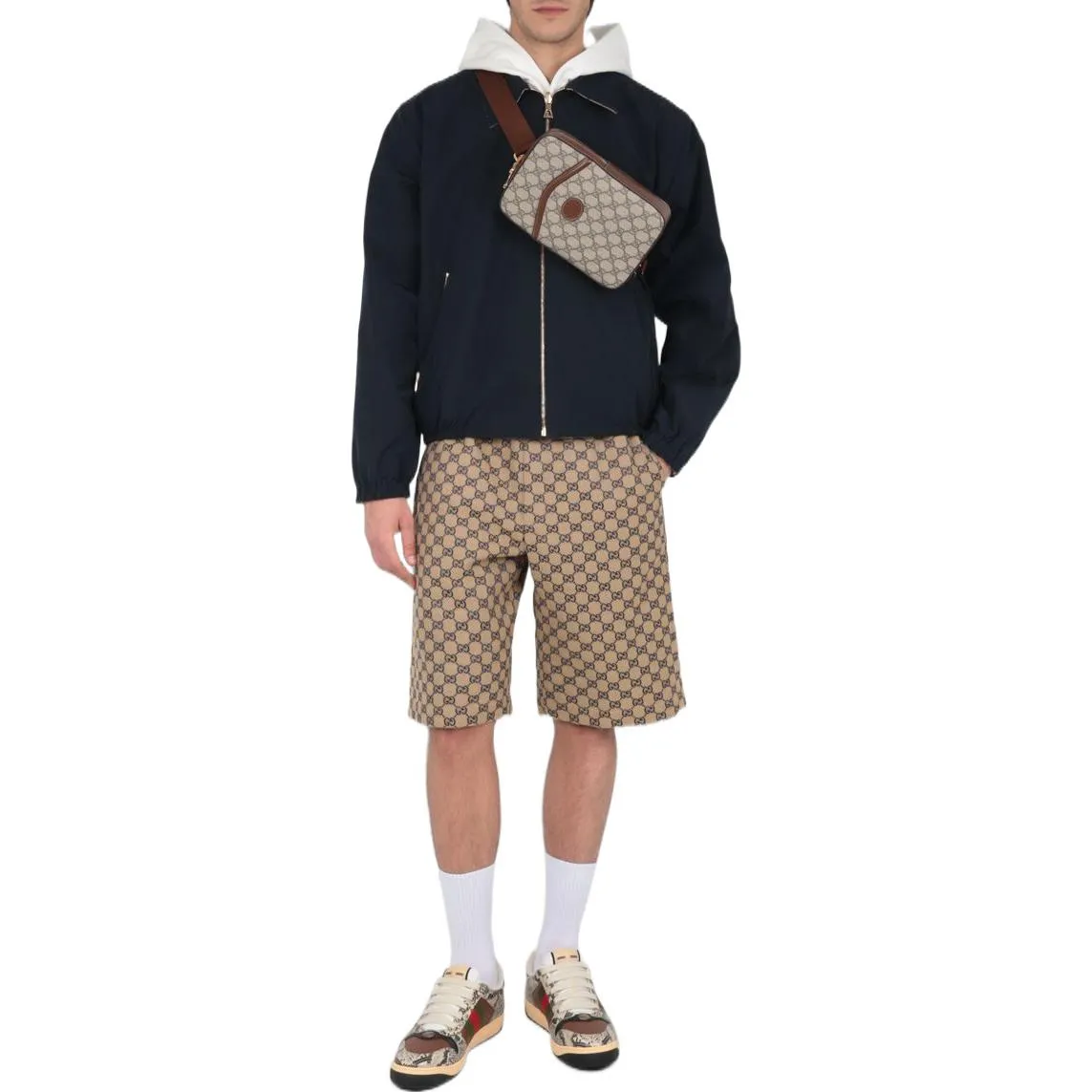 Gucci GG Polyester Reversible Jacket 'Blue Beige' 694163-ZAI6D-4330 sold by KicksCrew product image thumbnail 5