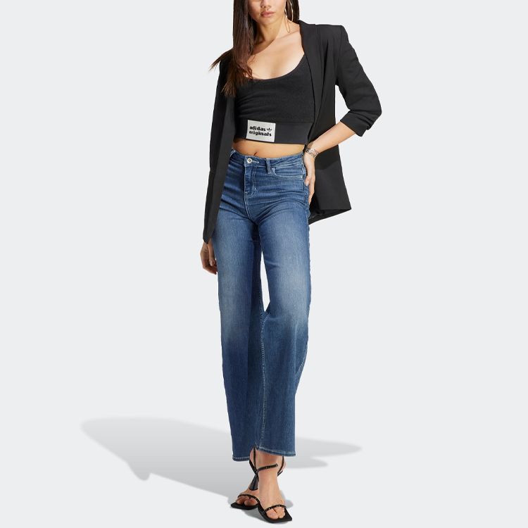 (WMNS) adidas Towel Bra Top 'Black' IC8524 sold by KicksCrew product image thumbnail 2