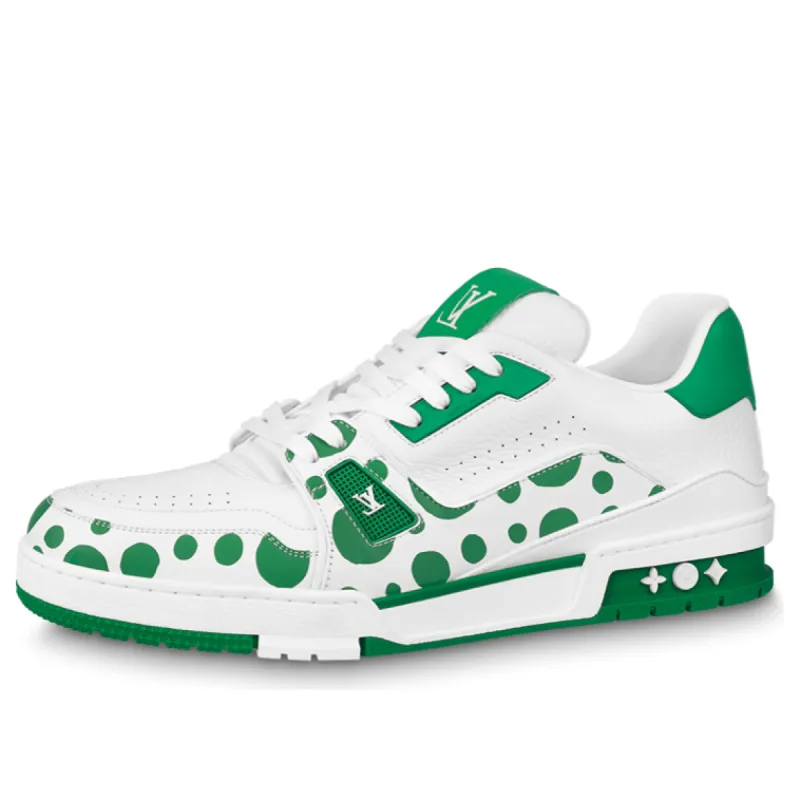LOUIS VUITTON x YAYOI KUSAMA Sneaker 'White Green' 1AB8KQ sold by KicksCrew