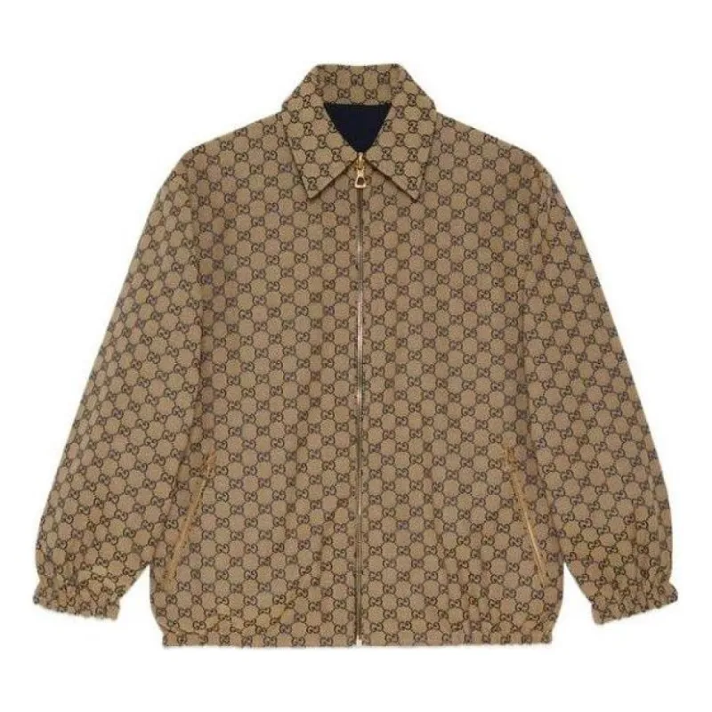 Gucci GG Polyester Reversible Jacket 'Blue Beige' 694163-ZAI6D-4330 sold by KicksCrew