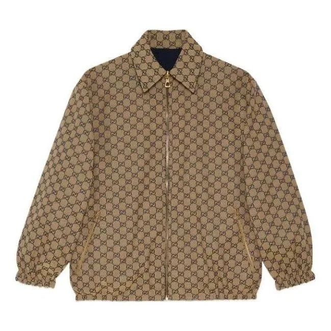 Gucci GG Polyester Reversible Jacket 'Blue Beige' 694163-ZAI6D-4330 sold by KicksCrew