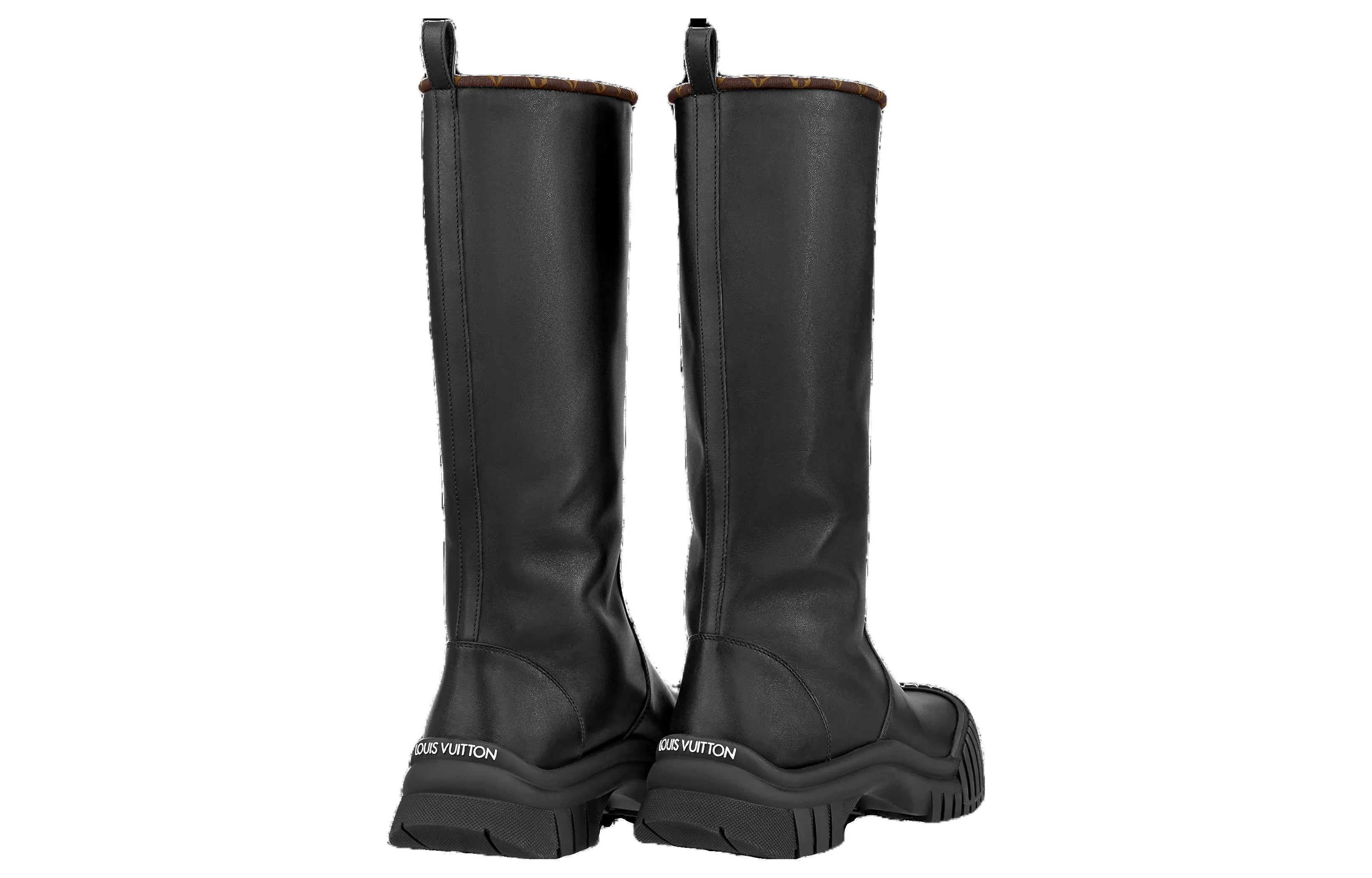 (WMNS) LOUIS VUITTON Ruby Flat High Boots 'Black' 1ABVTF sold by KicksCrew product image thumbnail 4