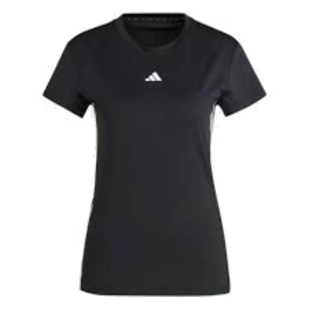 WMNS) adidas Hyperglam Training T-Shirt 'Black' IM8779