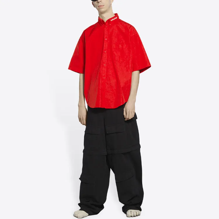 Balenciaga Short Sleeve Shirt 'Red' 671589TYB186403 sold by KicksCrew product image thumbnail 5
