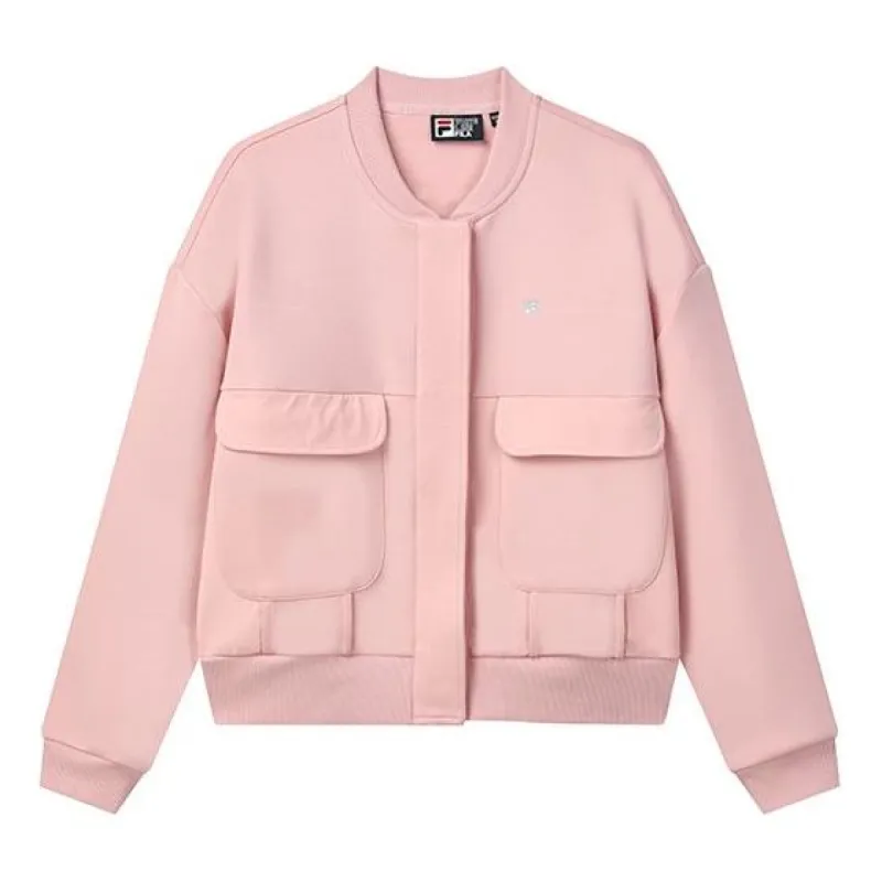 (WMNS) FILA Bomber Jacket 'Pink' F11W132554F-PK sold by KicksCrew