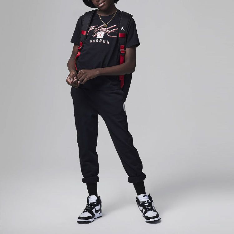 (GS) Air Jordan Flight Essential T-Shirt 'Black' 95C528-023 sold by KicksCrew product image thumbnail 4