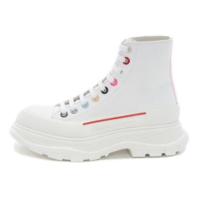 (WMNS) Alexander McQueen Tread Slick Boot 'White Multicolor' 611706W4MVG9650 sold by KicksCrew