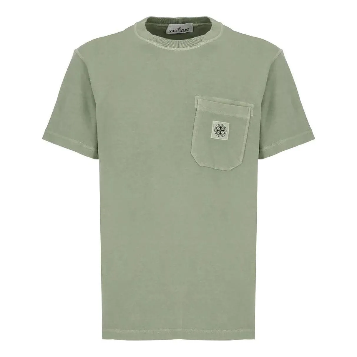 STONE ISLAND Plain Logo T-shirts 'Green' 101521957-V0155 sold by KicksCrew