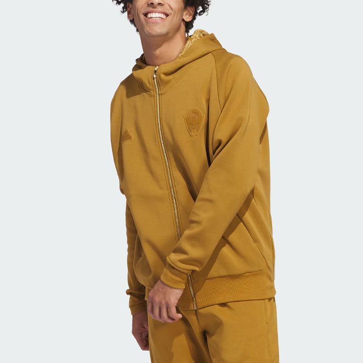 adidas Mahomes Z.N.E. Premium Full-Zip Sweatshirt 'Brown' IM8085 sold by KicksCrew product image thumbnail 2