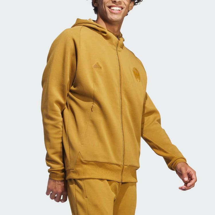 adidas Mahomes Z.N.E. Premium Full-Zip Sweatshirt 'Brown' IM8085 sold by KicksCrew product image thumbnail 4