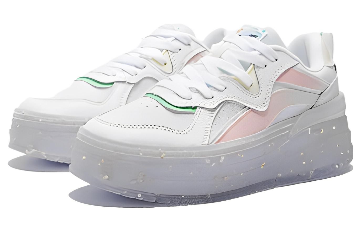 (WMNS) Li-Ning Platform Shoes 'White Pink' AGCS198-2 sold by KicksCrew product image thumbnail 3
