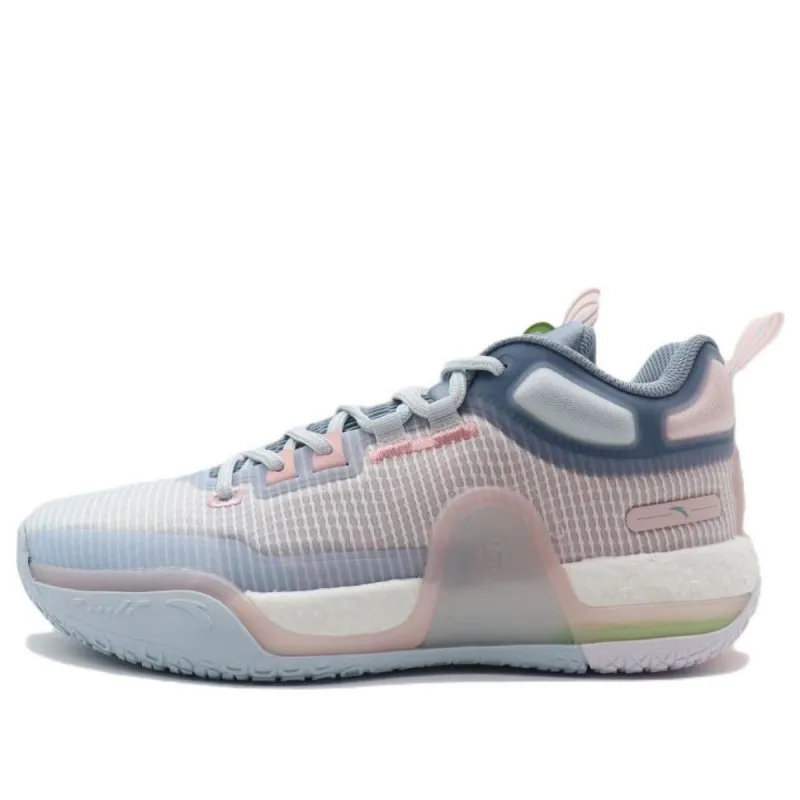 ANTA BaDao Mid Top Basketball Shoes 'Blue Pink' 112241112-2 sold by KicksCrew