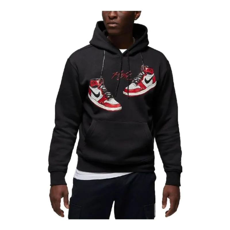 Air Jordan 1 Chicago Lost And Found Hoodie 'Black' FD0568-010 sold by KicksCrew