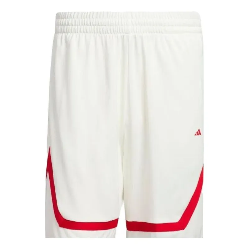 adidas Pro Block Shorts 'White Red' IL2239 sold by KicksCrew