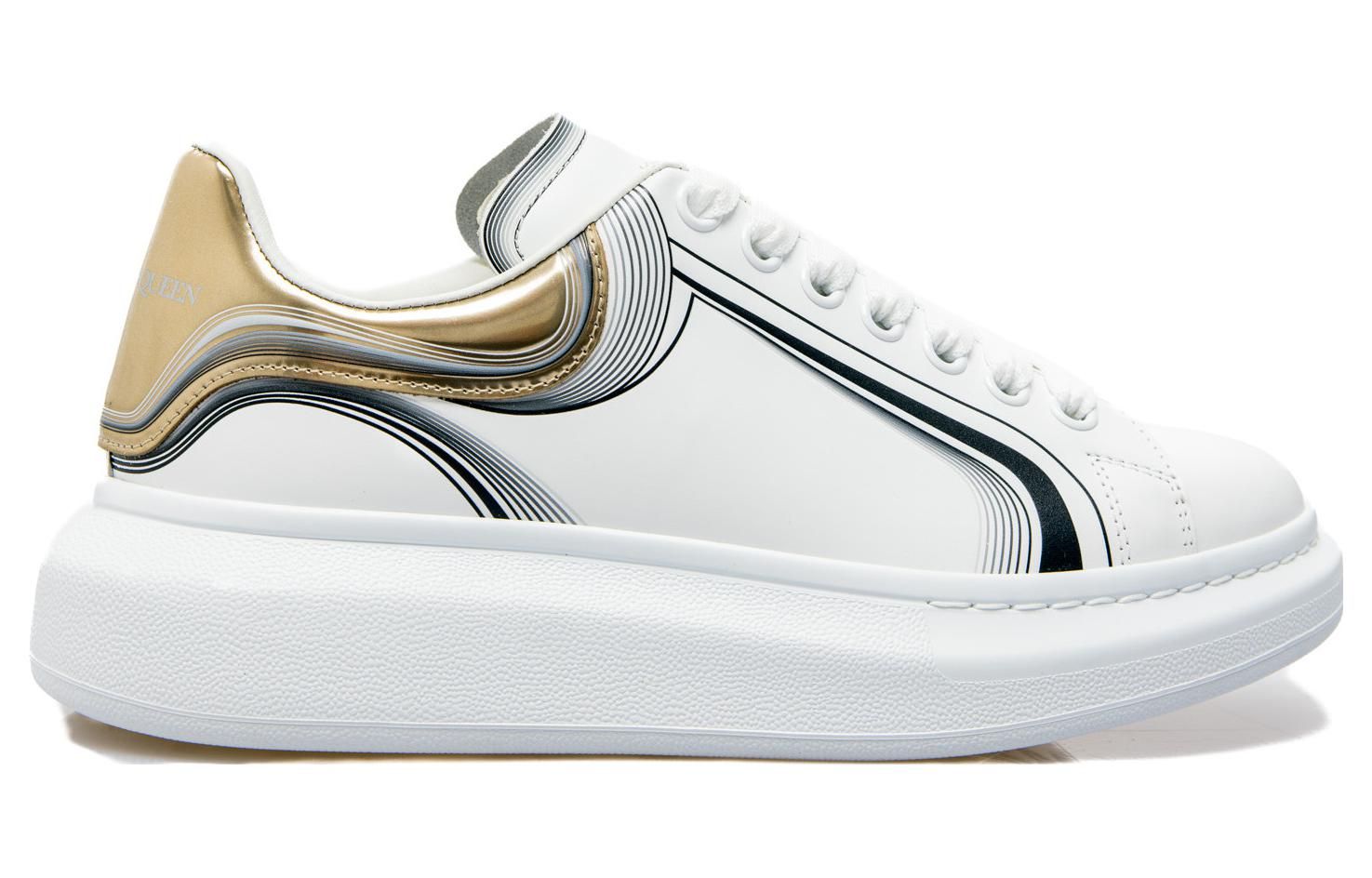 Alexander McQueen Oversized Sneaker 'White Vanilla Black' 750336WIDJP8834 sold by KicksCrew product image thumbnail 2