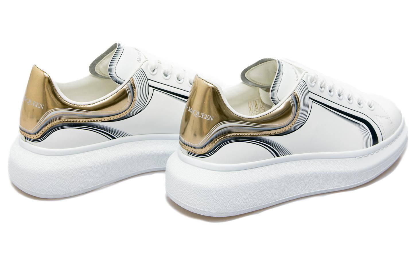 Alexander McQueen Oversized Sneaker 'White Vanilla Black' 750336WIDJP8834 sold by KicksCrew product image thumbnail 4