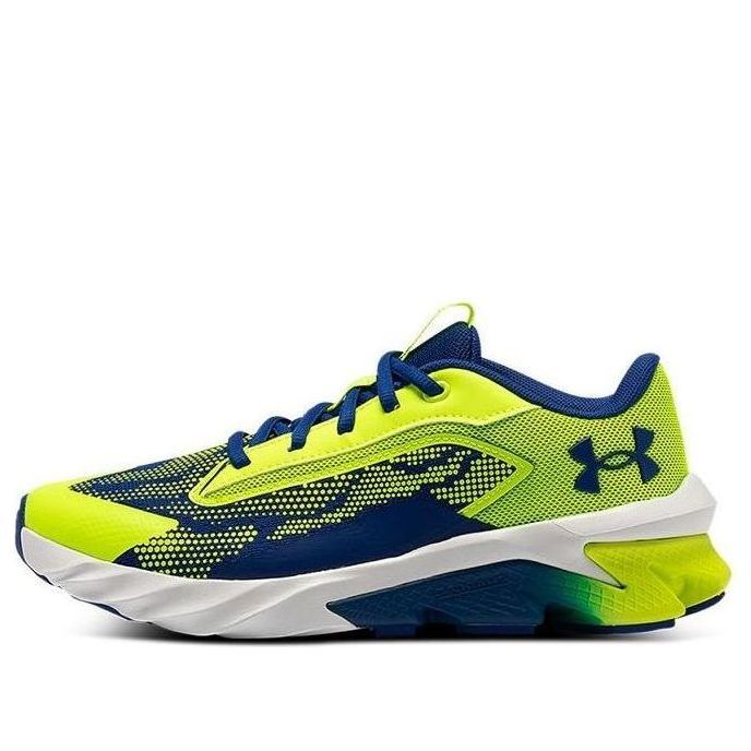 (GS) Under Armour Charged Scramjet 4 'High Vis Yellow Royal' 3024208-300 sold by KicksCrew