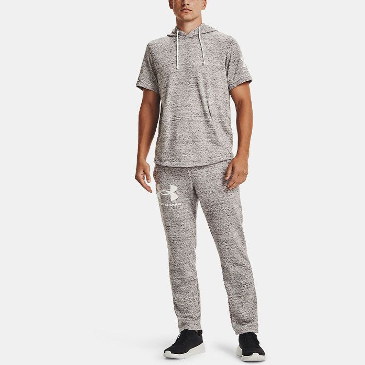 Under Armour Rival Terry Logo Fleece Sweatpants 'Grey' 1361644-112 sold by KicksCrew product image thumbnail 3