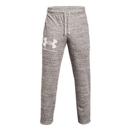 Under Armour Rival Terry Logo Fleece Sweatpants 'Grey' 1361644-112 sold by KicksCrew