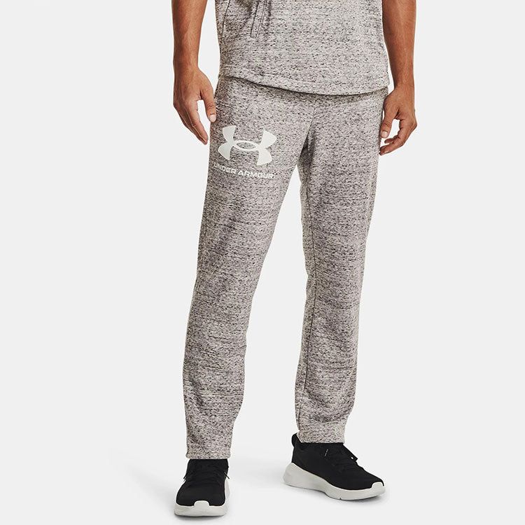 Under Armour Rival Terry Logo Fleece Sweatpants 'Grey' 1361644-112 sold by KicksCrew product image thumbnail 4
