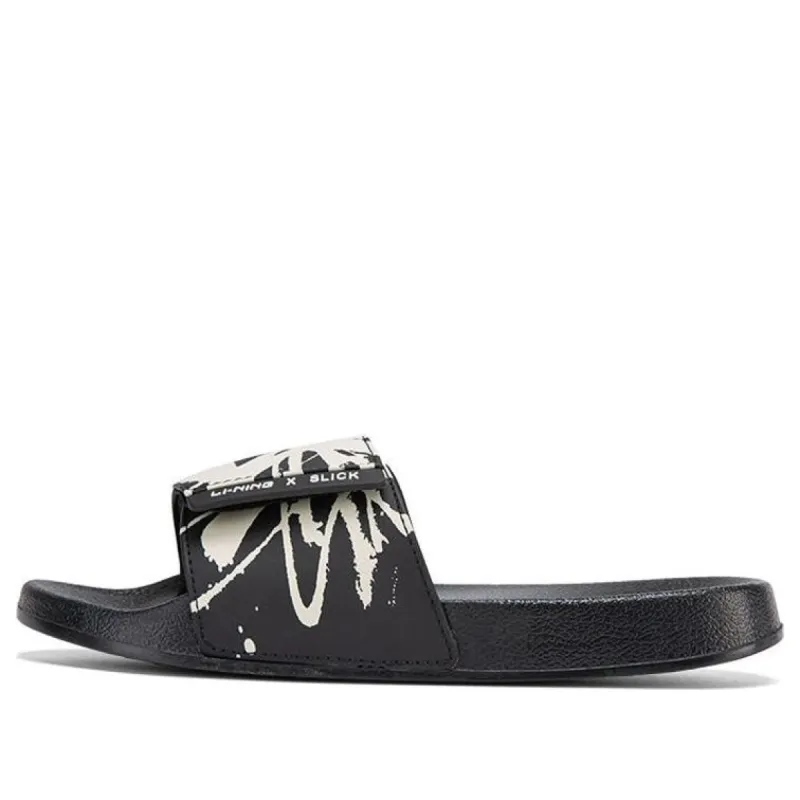 (WMNS) Li-Ning x OG_SLICK Slides 'Black' AGAP022-2 sold by KicksCrew
