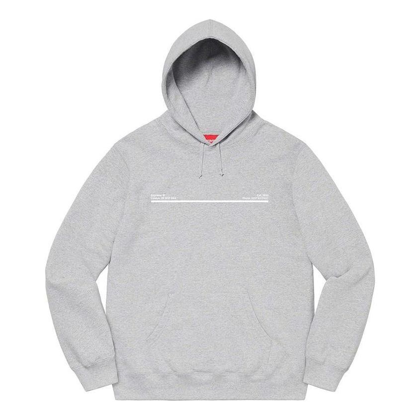Supreme Shop Hoodie 'Grey White' SUP-FW20-146 sold by KicksCrew