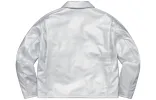 Supreme SS23 Week 5 x SCHOTT Leather Racer Jacket 'Silver' SUP-SS23-117 sold by KicksCrew